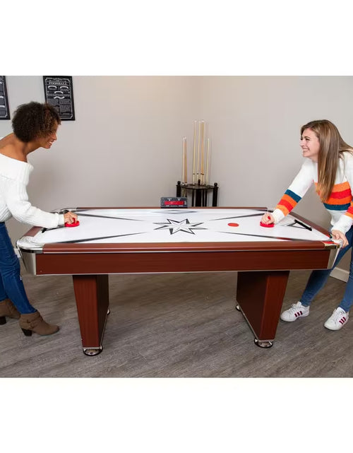 Load image into Gallery viewer, Midtown 6 Ft. Air Hockey Family Game Table W/ Electronic Scoring, High-Powered Blower, Strikers and Pucks
