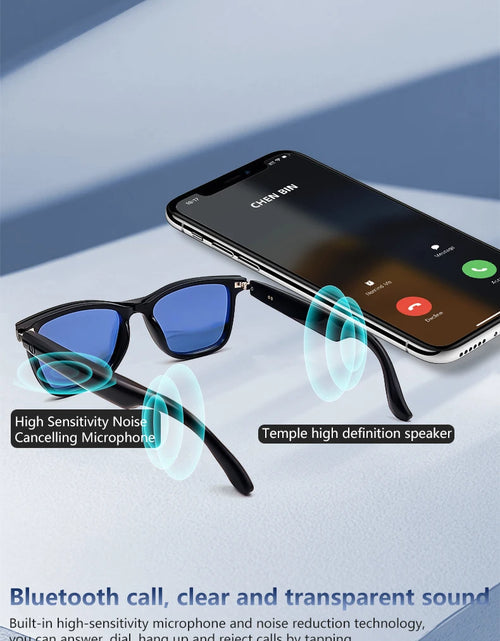 Load image into Gallery viewer, Magnetic Smart Glasses:Blue Light Filtering Polarized Sunglass 2in1 Lenses Audio Built-in Mic &amp; Speakers Touch &amp; Voice Assistant
