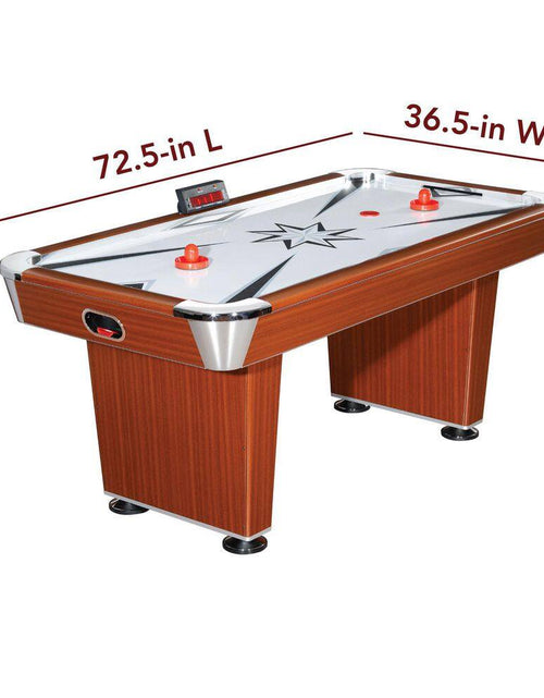 Load image into Gallery viewer, Midtown 6 Ft. Air Hockey Family Game Table W/ Electronic Scoring, High-Powered Blower, Strikers and Pucks
