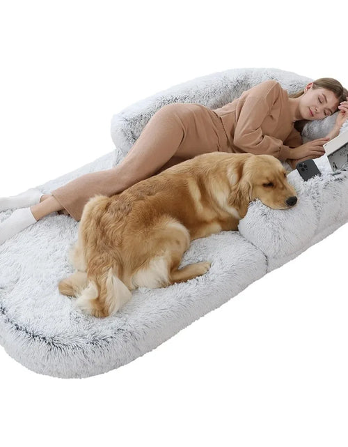 Load image into Gallery viewer, Human Dog Bed, 74&quot;X43&quot;X9&quot; Dog Beds for Large Dogs, Foldable Plush Washable Dog Beds
