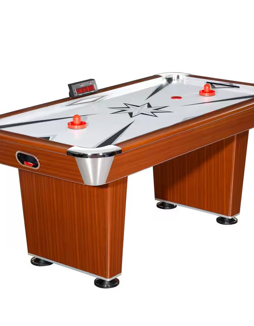 Load image into Gallery viewer, Midtown 6 Ft. Air Hockey Family Game Table W/ Electronic Scoring, High-Powered Blower, Strikers and Pucks
